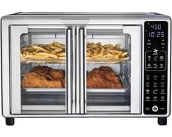 Slimme Luchtfriteuse - Digitale Oven - Gezond Koken - 19 Voorgeprogrammeerde Instellingen - 24 Liter Capaciteit - Zwart