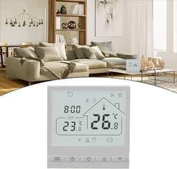 Slimme Vloerthermostaat - Verwarmingscontroller App - Comfort Thuis - Programmeerbaar met App - 86x86 mm - Wit — thumbnail 5
