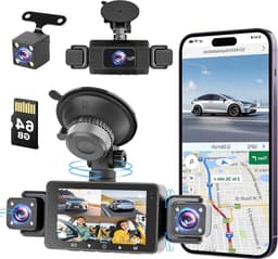 Auto Camera - Rijrecorder - Veilige Ritten - 4K+1080P Resolutie - 3 Inch Scherm - Zwart — thumbnail 1