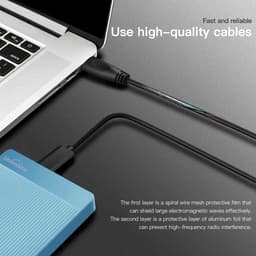 Externe Harde Schijf 500 GB - USB 3.0 HDD - Ultra Slim en Draagbaar - Plug & Play - Voor PC, Mac, PS4 en Xbox - Blauw — thumbnail 3