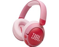 JBL Junior 470NC - Draadloze Kinderkoptelefoon - Bluetooth - Noise Cancelling - Veilig Volume <85 dB - Over-ear - 50 uur batterij - Met Microfoon - JBL Headphones-app - Voor Tablet & School - Roze