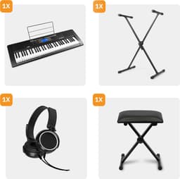 Complete keyboard set - MAX Rhapsody61 met 61 toetsen - Inclusief bankje, standaard en koptelefoon — thumbnail 2