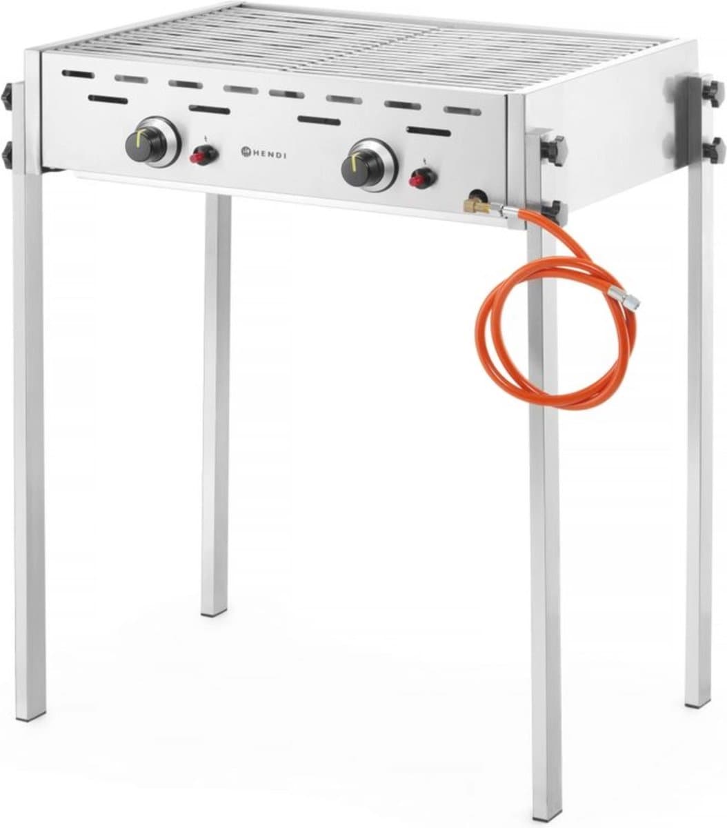 HENDI Roast-Master Pro gasbarbecue – 11,6kW – 2 branders – 790x560x900 mm – roestvast staal — afbeelding 1