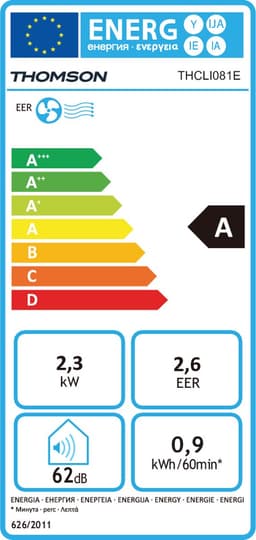 Thomson THCLI091E mobiele airco met 9000 BTU — thumbnail 4