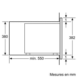 inbouw magnetron 25l 900w roestvrij staal - bosch - bfl553ms0 — thumbnail 4
