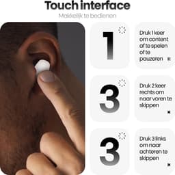 Phreeze Buds Mini Oortjes Draadloos - Bluetooth 5.4 Oordopjes - Wit — thumbnail 4