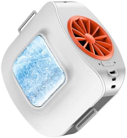 Draagbare tailleventilator-airconditioner met koelplaat, draagbare riemventilator, oplaadbare batterijgevoed, 3+1 snelheidskoeling voor kamperen in de buitenlucht. — thumbnail 1
