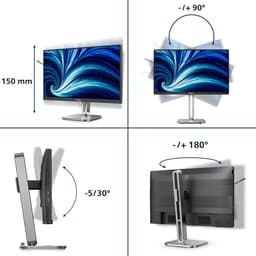 Philips 4000 series 24B2N4200/00 computer monitor 60,5 cm (23.8) 1920 x 1080 Pixels Full HD LCD Grijs — thumbnail 2