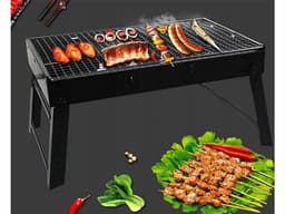 Reisgrill in draagbare opvouwbare Koffer - Houtskool - Barbeque — thumbnail 4