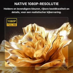 projecteur - Smart Mini Beamer - 4K ondersteuning - Automatische Beeldcorrectie - Casten ingebouwd — thumbnail 4