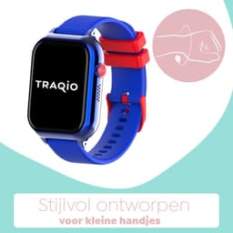 Traqio TRQ10 - GPS horloge kinderen - gps horloge kind - kinderhorloge bellen - gps tracker kinderhorloge - kinderhorloge met gps - kinderhorloge - Kinder smartwatch GPS - GPS horloge school - Blauw — thumbnail 4