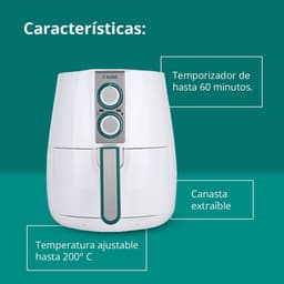 Olievrije Heteluchtfriteuse 2,5L met Instelbare Temperatuur en Timer — thumbnail 5