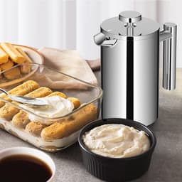 Koffiemaker French Press 0,65 liter - Dubbelwandige Roestvrijstalen Koffiebereider voor 3 Kopjes - Thermo Koffiepers — thumbnail 3