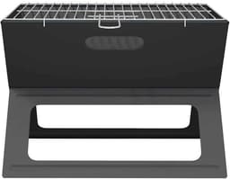 vidaXL - Buitengrill - Zwart - 46 - x - 31 - x - 31 - cm - Staal — thumbnail 1