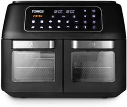 Dubbele heteluchtfriteuse met 11 liter capaciteit en digitale bediening — thumbnail 1