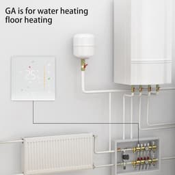 Programmeerbare WiFi verwarmingsthermostaat met draadloze controle via app en spraakassistent — thumbnail 3