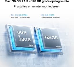 DOOGEE Tab G6 Pro – 12 inch tablet – 9000 mAh/18 W – 36 GB RAM + 128 GB ROM – Android 16 – Gemini AI – 2,4K 90 Hz IPS – Helio G100-chipset – 4G LTE – wifi – dubbele luidsprekers – Face ID — thumbnail 4