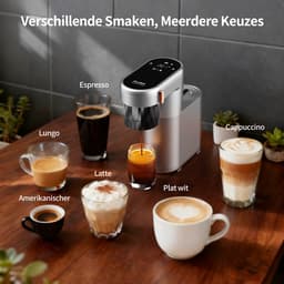 Pura Coffee C1 Pro Mini Espressomachine - 3 Seconden Verwarming - 20Bar - Draagbaar & Oplaadbaar - Eénknopsbediening - Geschikt voor Koffiepoeder & Espressocapsules — thumbnail 5