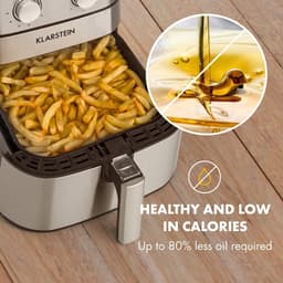 Hot Air Fryer 1700 Watt - Gezond Bakken Met Temperatuurinstelling en Timer - XXL Capaciteit 5.4L — thumbnail 4