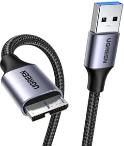 USB 3.0 A naar Micro B Kabel voor Harde Schijf en Opladen (2 Meter) — thumbnail 1