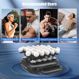 Professioneel massagepistool met 34 koppen, 2000 mAh accu, 9 massagemodi en 20 snelheden voor diepe ontspanning — thumbnail 5