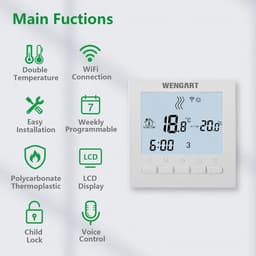 Slimme WiFi Thermostaat met Weekprogramma en Spraakbesturing voor Vloerverwarming — thumbnail 5