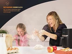 Airfryer XXL 5,7L - Heteluchtfriteuse met Gratis Receptenboek en Handmatige en Automatische Functies — thumbnail 4