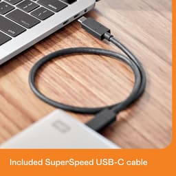 Externe Harde Schijf voor Mac 6TB USB-C Versleuteling Zilver — thumbnail 3