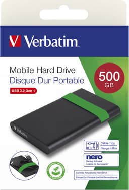 Verbatim Gecertificeerde gereviseerde harde schijf USB 3.2 Gen 1 500GB — thumbnail 3