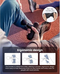 Massage Pistool Q2 Pro Met Warmte Koude Diepe Weefselmassage Ultrasilencieze Draagbaar Percussion Pijnverlichting Herstel — thumbnail 5