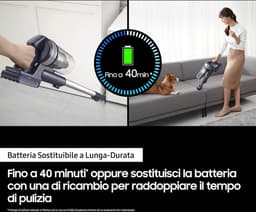 60 Turbo draadloze stofzuiger - 150 W - levensduur 40 minuten - munt - VS15A6031R1/ET — thumbnail 4
