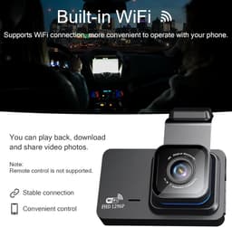 Dual Dashcam - Dashcam Voor en Achter - Auto Camera Dashcam - Dashcam Auto - Dual Dashcam voor Auto — thumbnail 5