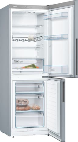 Bosch KGV33VLEA - Serie 4 - Koelkast - Koel-vriescombinatie - 176 cm - Energielabel E - Houd je versproducten langer vers met VitaFresh lade - Stil - Led verlichting RVS — thumbnail 5