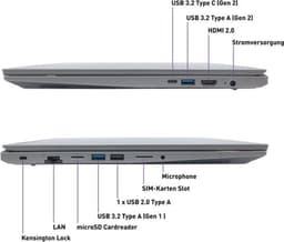Terra Mobile 1717R 17.3" FullHD laptop - Intel Core i7-1355U - 64GB - 4.0TB M.2 SSD - Windows 11 Pro — thumbnail 3