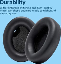 MMOBIEL Oorkussens voor Sony WH-1000XM4 Noise Cancelling Hoofdtelefoon - Memory Foam en Protein PU Koptelefoon Oorkussens - Noise Isolation Hoofdtelefoon Earpads – Zwart — thumbnail 5