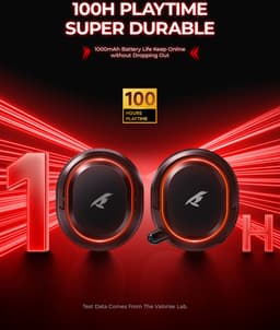 Picun × Valorise UG-08S - 2.4Ghz PS4 Draadloze Gaming headset - 7.1 Surround Sound - met Retractable ENC microfoon - Over-ear PS5 Koptelefoon - Multiplatform - Zwart rood — thumbnail 3