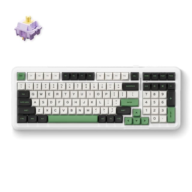 MCHOSE K99 Emerald Green Hyacinth Wireless Gasket Mount Mechanical toetsenbord