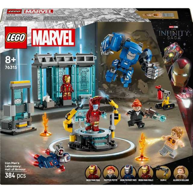 LEGO Marvel - Iron Mans laboratorium: harnasruimte Constructiespeelgoed