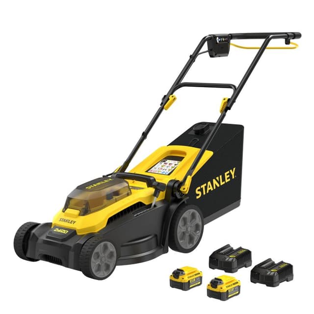 Stanley 18V V20 2x 4Ah set 37 cm grasmaaier