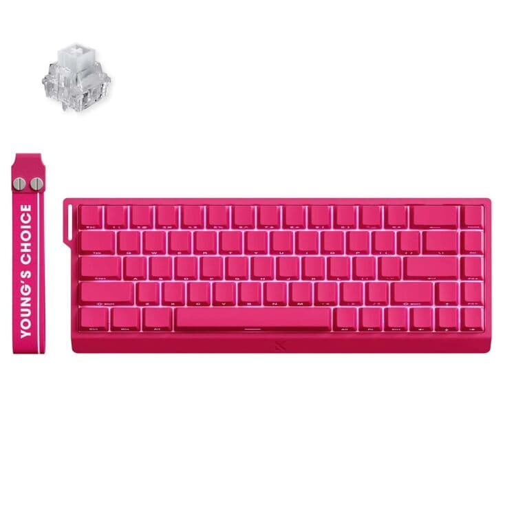 MCHOSE Ace 68 HE Magnetic IceRhino Re US gaming toetsenbord — afbeelding 1