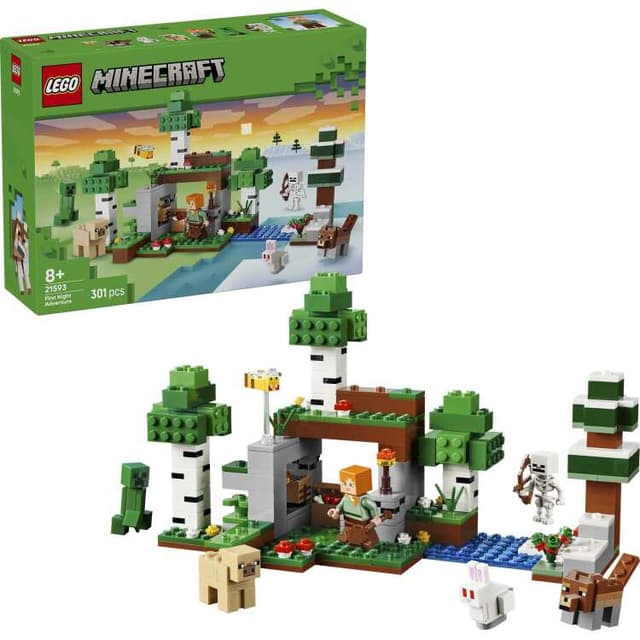 LEGO Minecraft - Eerste nacht-avontuur Constructiespeelgoed
