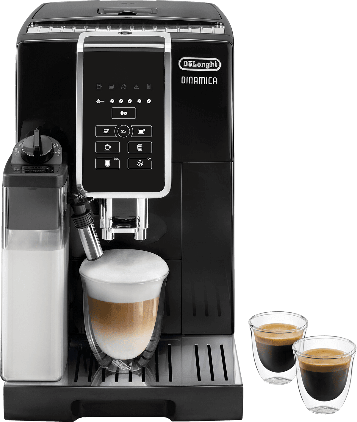 DE LONGHI Dinamica ECAM350.50.B - Volautomatische espressomachine - Zwart — afbeelding 1