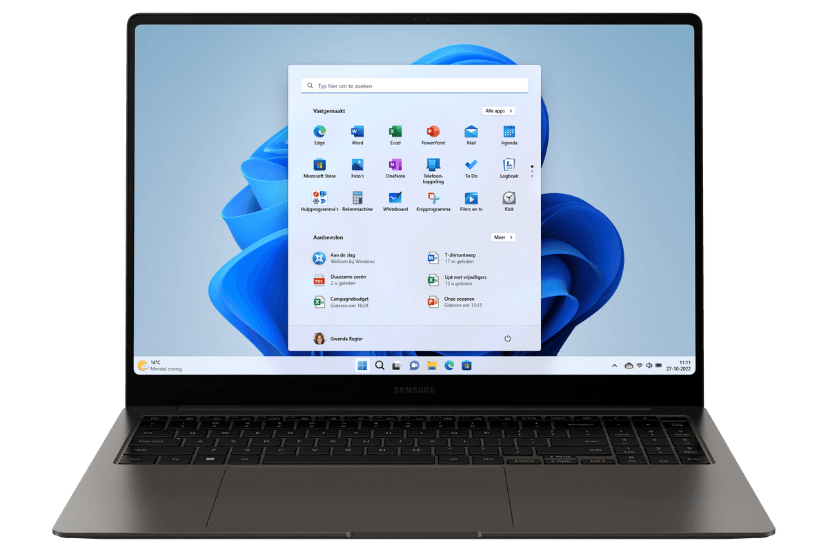 SAMSUNG Galaxy Book3 Pro Grijs - 16.0 inch - Intel Core i7 - 16 GB - 512 GB — afbeelding 1
