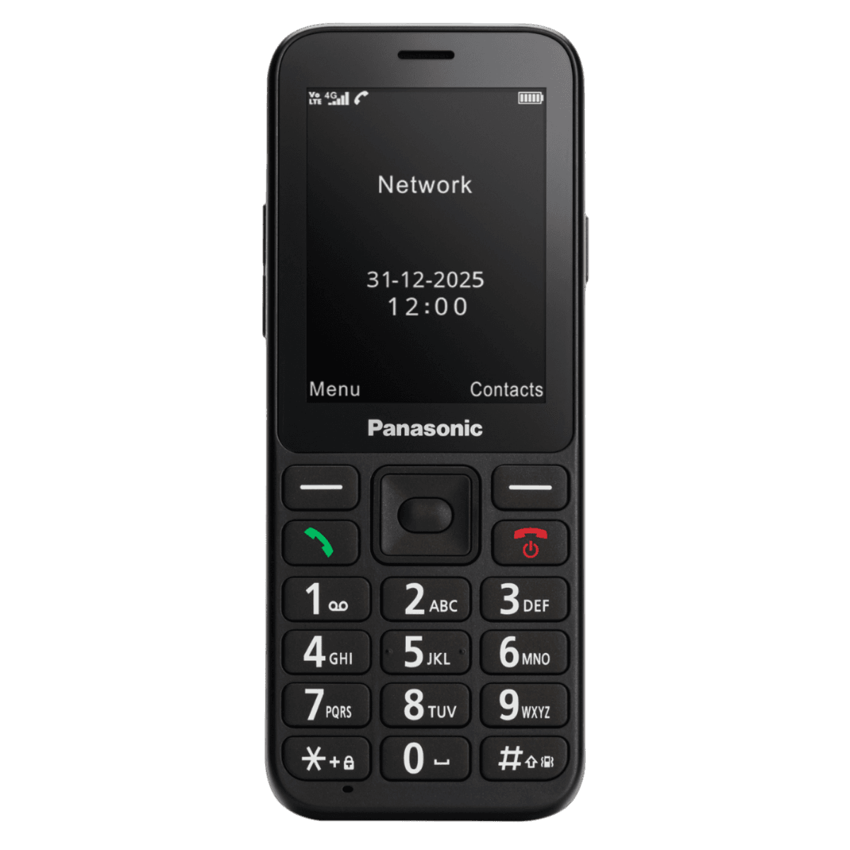 PANASONIC KX-TU250EXB Senior Feature Phone 4G - 128 MB Zwart — afbeelding 1