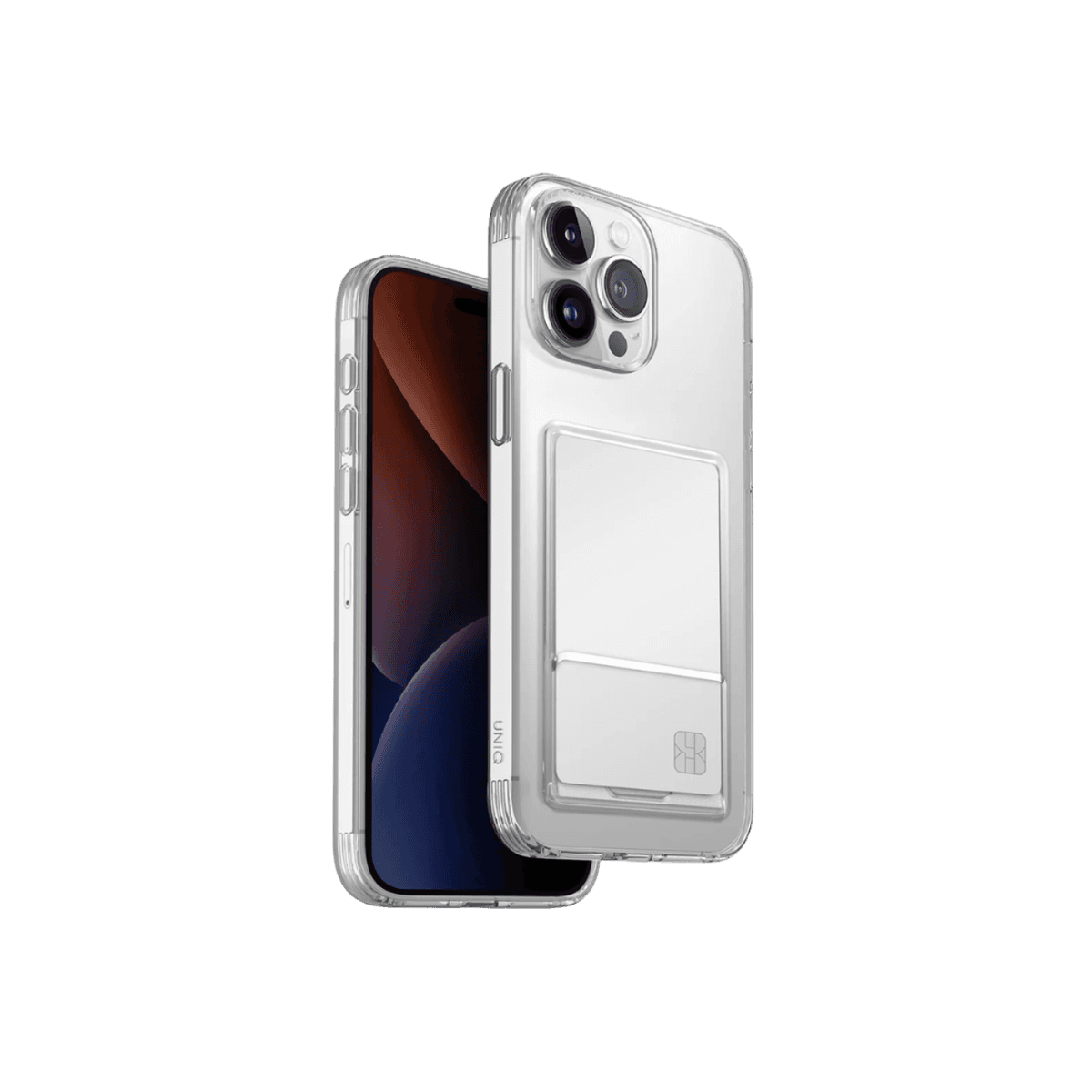 UNIQ Air Fender ID-hoesje voor Apple iPhone 15 Pro Max Transparant — afbeelding 1