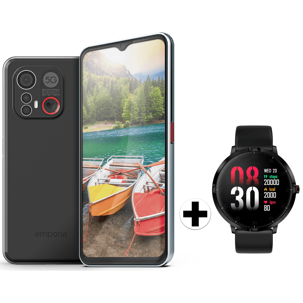 EMPORIA SMART.6 - 128 GB Zwart met Watch Basic Zwart — afbeelding 1