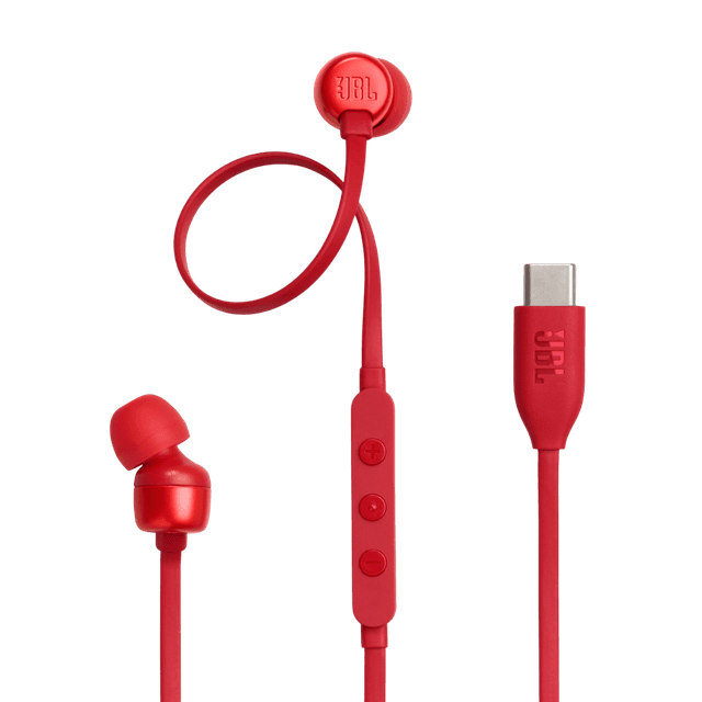 JBL TUNE 310C USB-C In-ear Bedrade oordopjes Rood