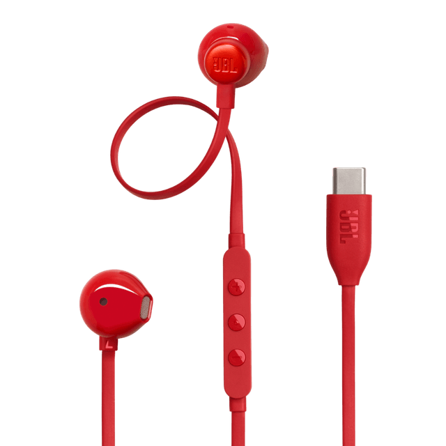 JBL TUNE 305C USB-C In-ear Bedrade oordopjes Rood