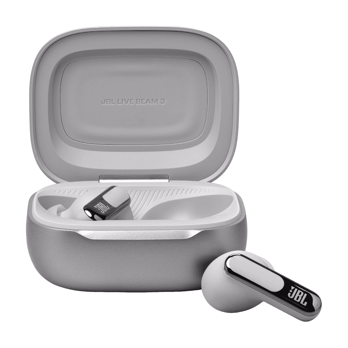 JBL LIVE BEAM 3 In-ear Draadloze oordopjes met Ruisonderdrukking Zilver — afbeelding 1