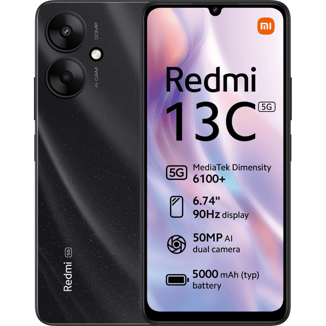 XIAOMI Redmi 13C 5G - 128 GB Zwart